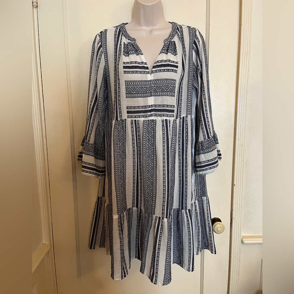 Velvet by Graham and Spencer Soft Aztec Print 'Wear Everywhere’ Dress